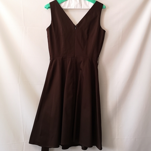 Calvin Klein Dress Chocolate Brown Box Pleats, 2P - Picture 3 of 5